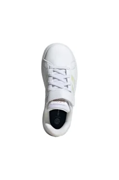 Sneakers Bianche Con Strappo in Velcro Adidas Grand Court 2 El
