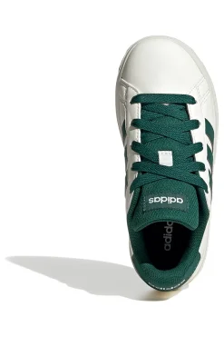 Sneakers bianche con strisce verdi Adidas Grand Court 2 K