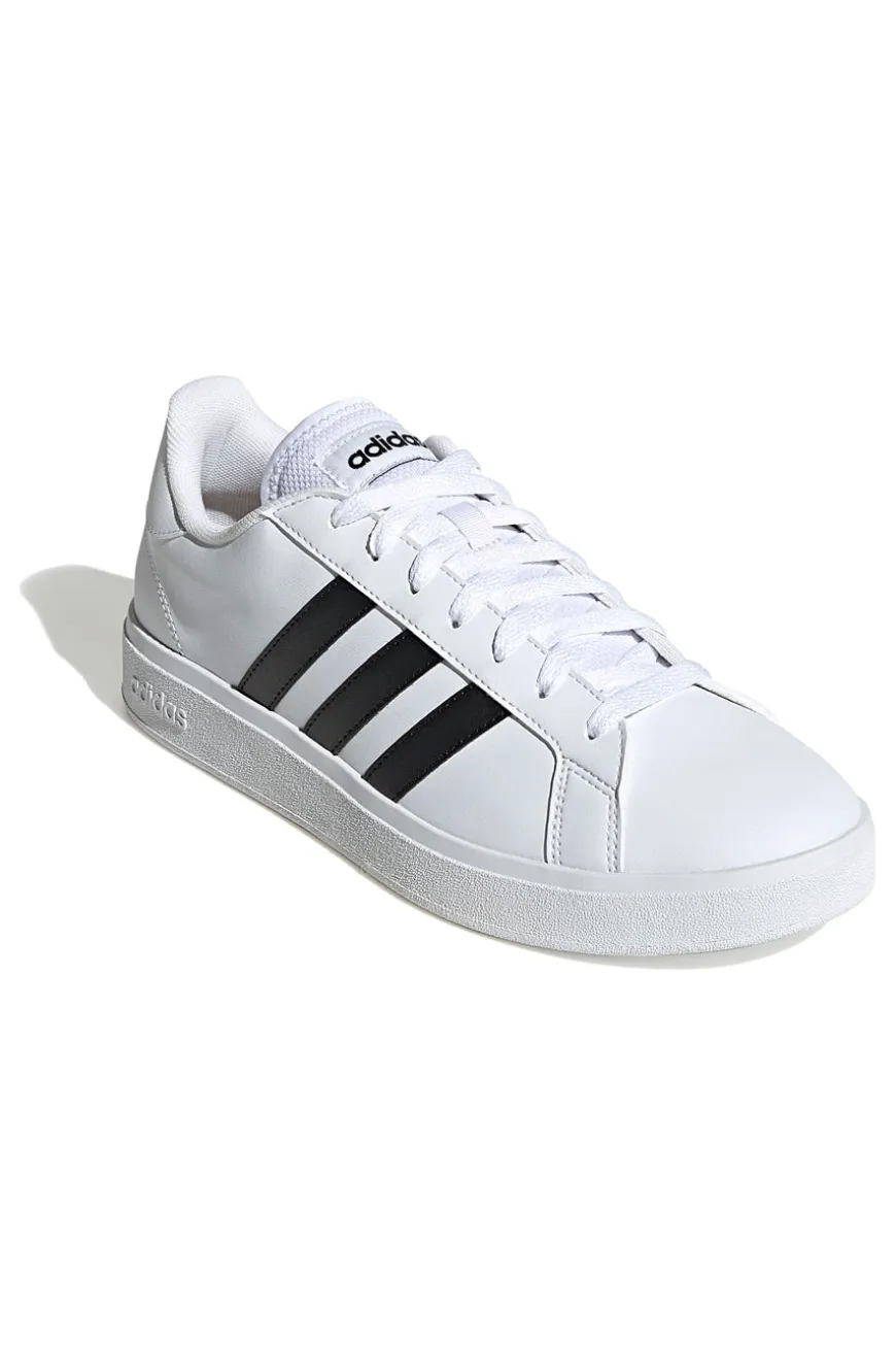 Sneakers bianche con strisce nere stile tennis Adidas Grand Court Base 2