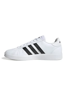 Sneakers bianche con strisce nere stile tennis Adidas Grand Court Base 2