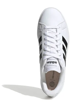 Sneakers bianche con strisce nere stile tennis Adidas Grand Court Base 2