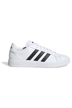 Sneakers bianche con strisce nere stile tennis Adidas Grand Court Base 2
