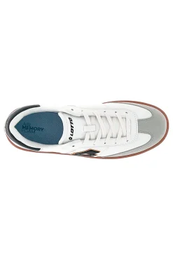 Sneakers bianche con suola color cuoio Lotto EQUIPO AMF II LTH