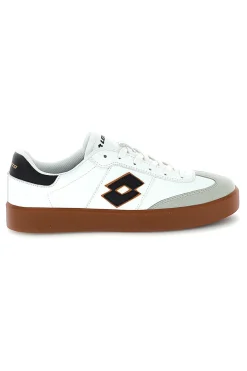 Sneakers bianche con suola color cuoio Lotto EQUIPO AMF II LTH