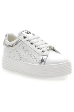 Sneakers Bianche con Tomaia Decorata e Platform MARIELLA BURANI 50251