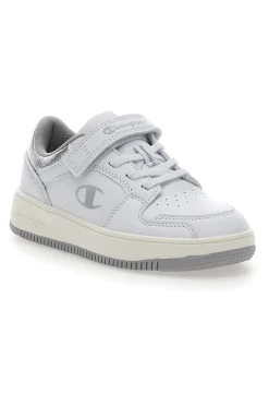 Sneakers Bianche Con Velcro Champion Rd18 Foil Low Ps