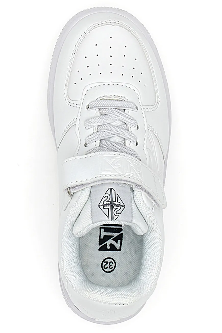 Sneakers Bianche con Velcro da Bimbi 2T2L 4713