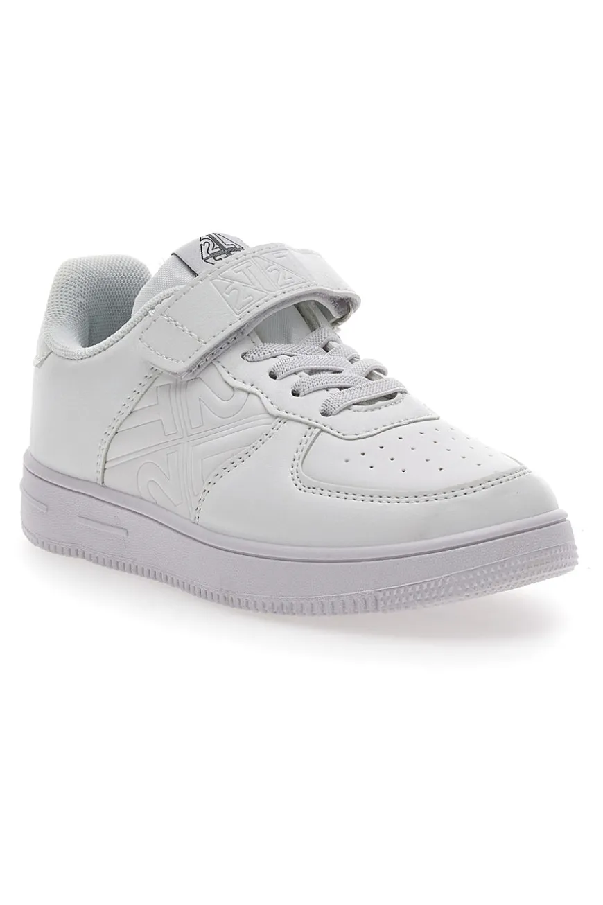 Sneakers Bianche con Velcro da Bimbi 2T2L 4713
