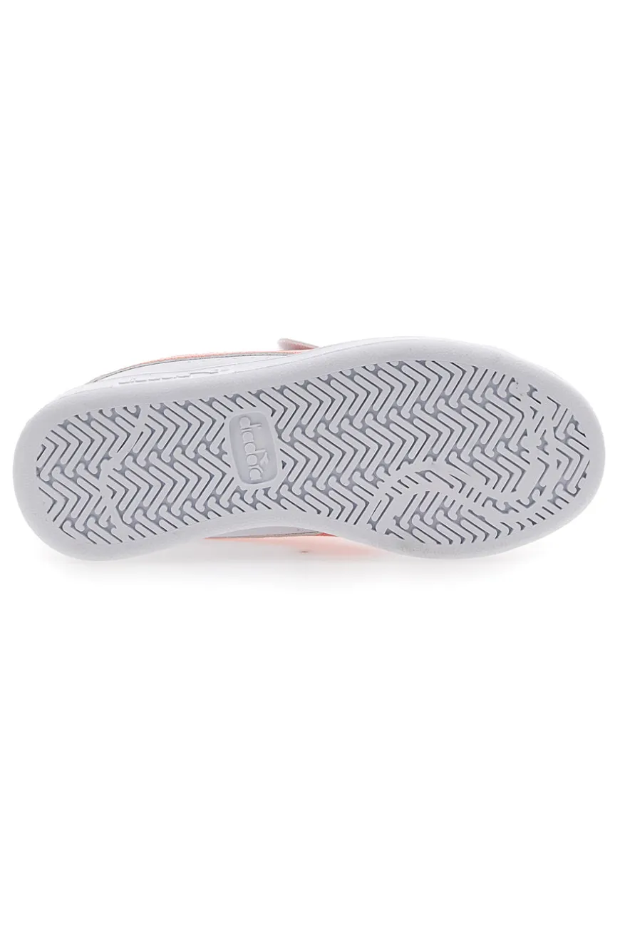 Sneakers Bianche con Velcro Diadora Game Step P PS Girl