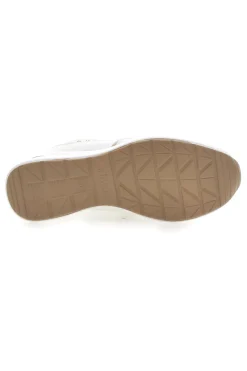 Sneakers bianche con zip e dettagli oro Inblu 488IN