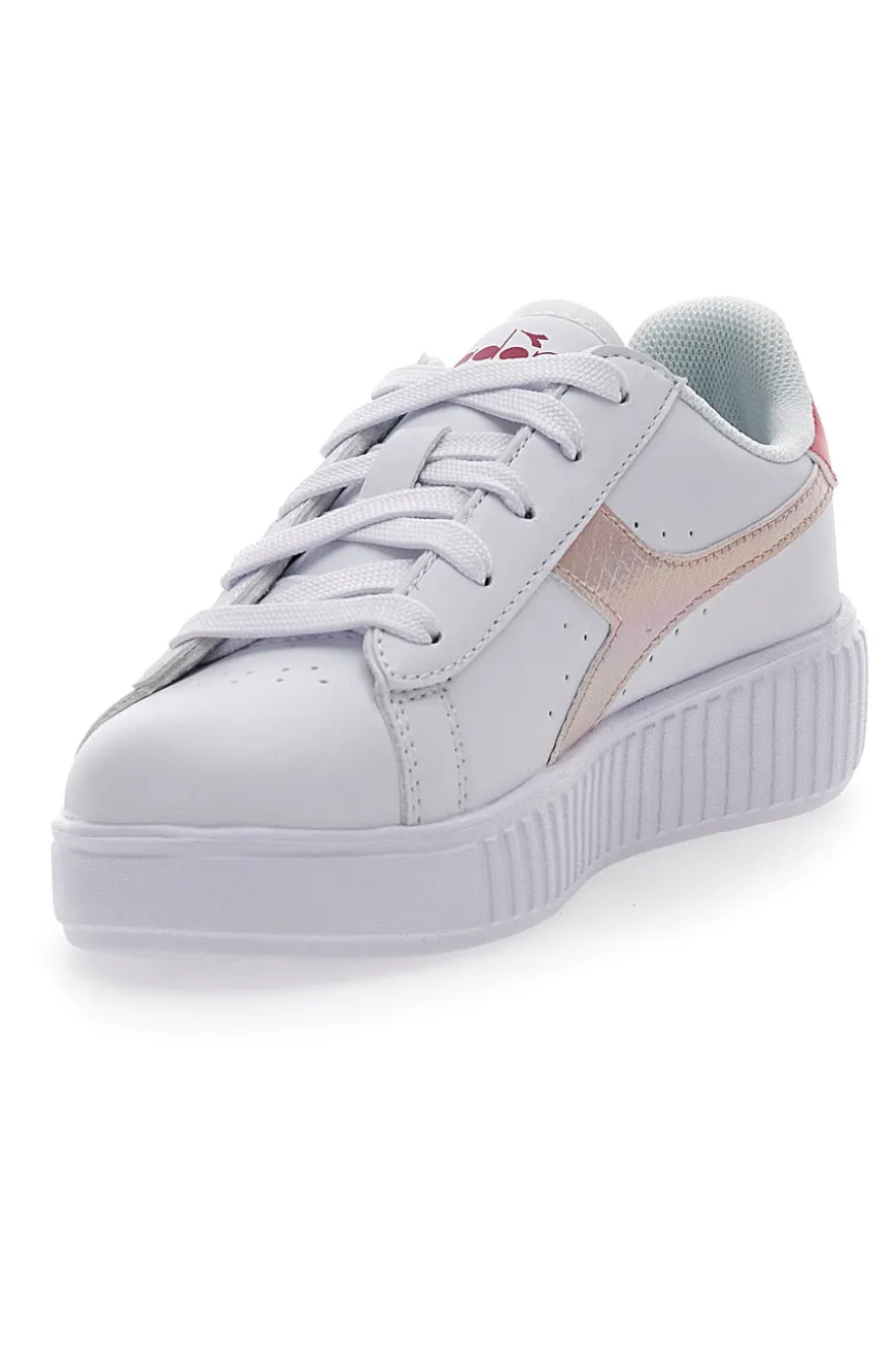 Sneakers Bianche da Bambin* Diadora Game Step PS Glazed