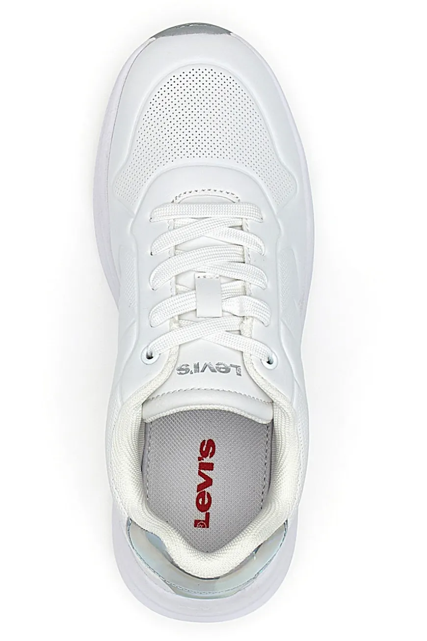 Sneakers bianche dettagli iridescenti Levi's Larry J