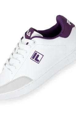 Sneakers bianche dettagli viola Fila Courtbay