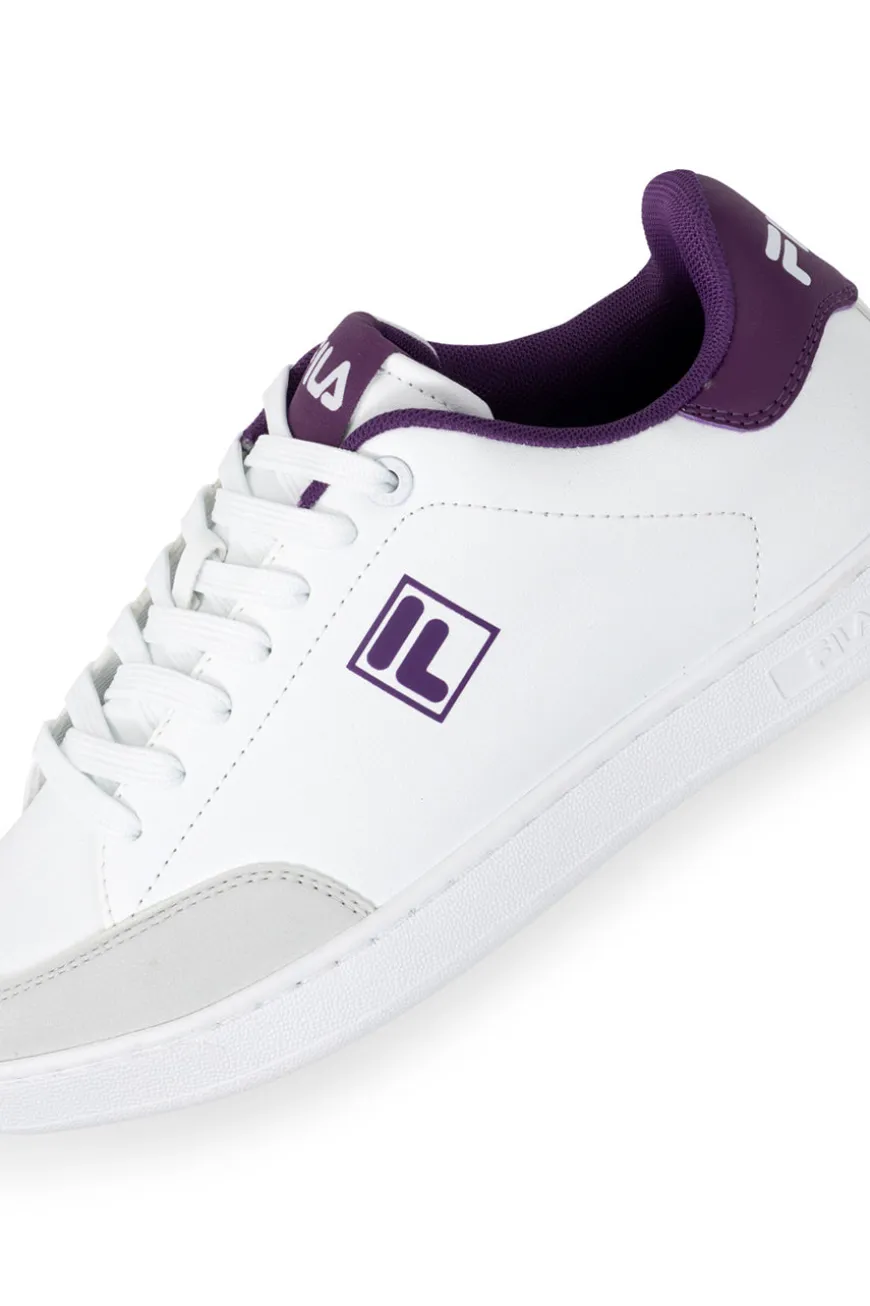 Sneakers bianche dettagli viola Fila Courtbay