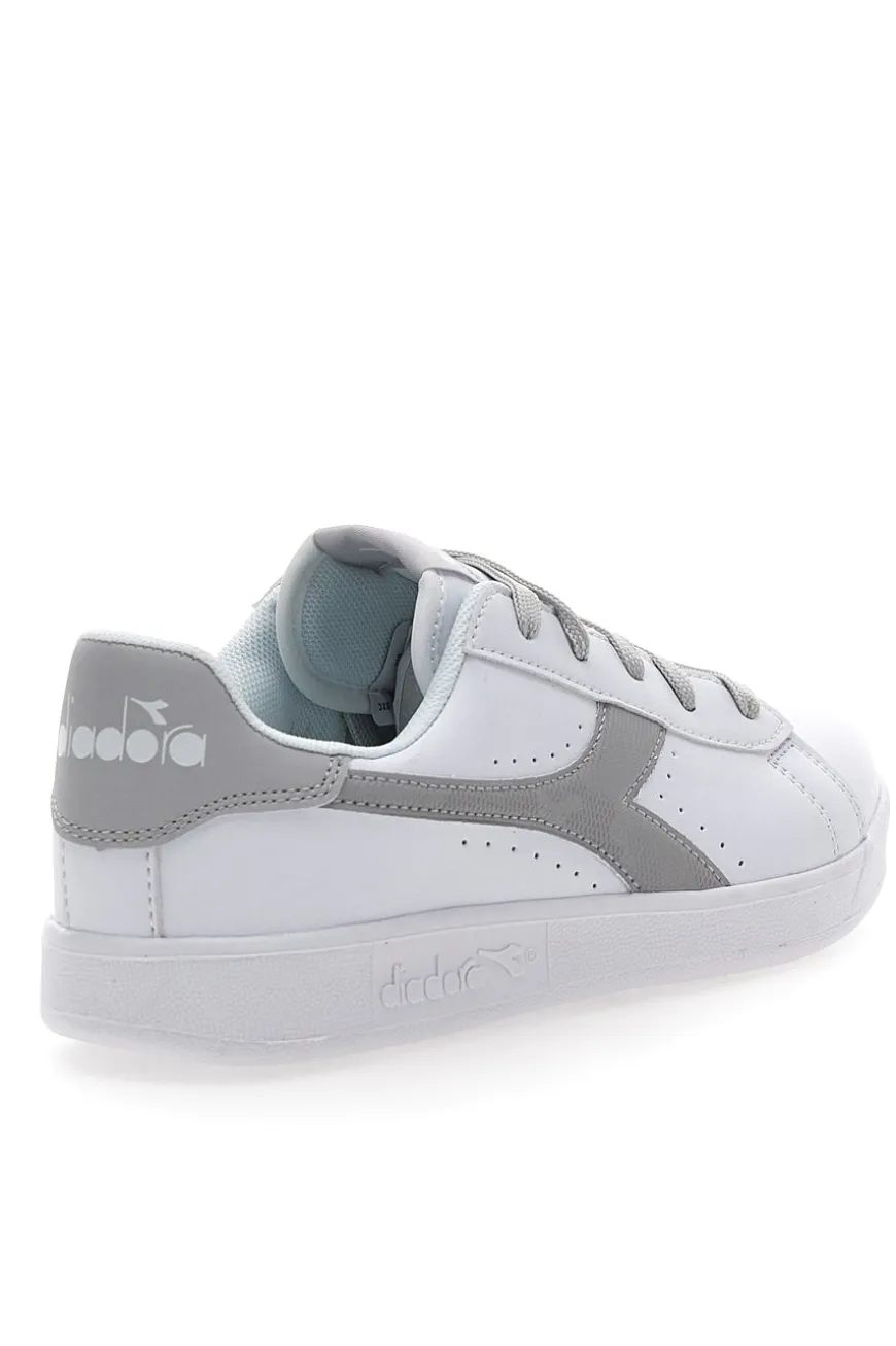Sneakers Bianche e Argento con Lacci DIADORA GAME P CAMO GS