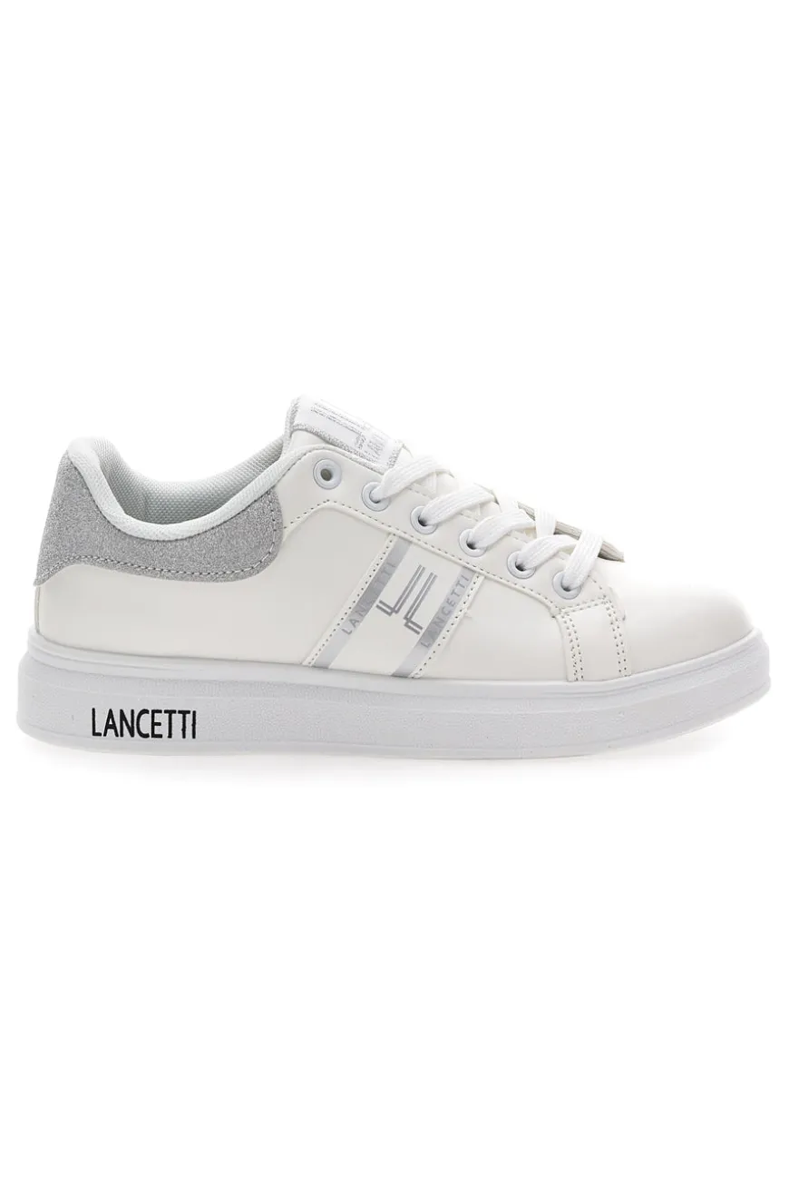 Sneakers Bianche e Argento Lancetti 27