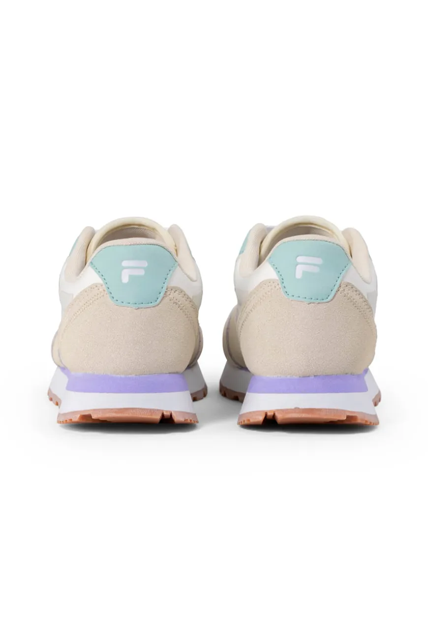 Sneakers bianche e beige con suola a contrasto FILA COURTBAY