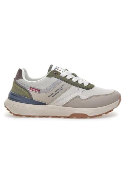 Sneakers Bianche e Beige multicolore suola zigrinata Carrera CAM45939J6377