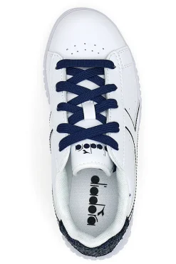 Sneakers Bianche e Blu Diadora Game Step P Sparkly Ps