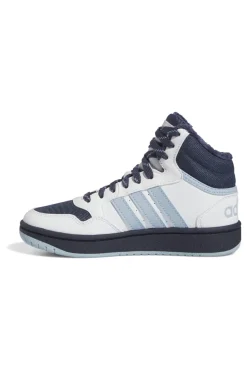 Sneakers Bianche e Blu Mid-Cut Adidas Hoops Mid 3 K
