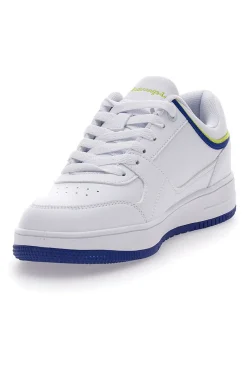 Sneakers Bianche e Con Suola Blu Champion Rebound Low B Gs