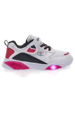 Sneakers Bianche e Fuxia Con Luci Champion Wave G PS