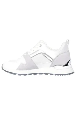 Sneakers bianche e grigie con Memory Foam Skechers Runway Posh Gal