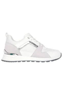 Sneakers bianche e grigie con Memory Foam Skechers Runway Posh Gal