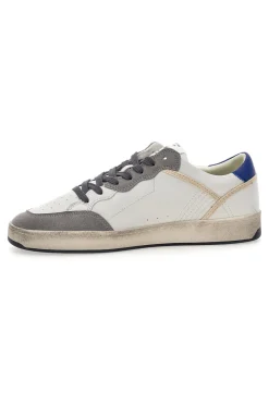 Sneakers bianche e grigie con dettagli used Gas GIOVI GS MIX