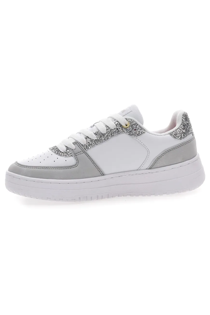 Sneakers Bianche e Grigie con Glitter e Tomaia Traforata JOMA C.CAVA LADY 2523