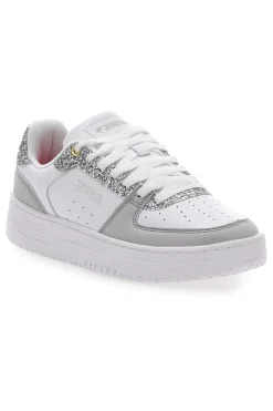 Sneakers Bianche e Grigie con Glitter e Tomaia Traforata JOMA C.CAVA LADY 2523