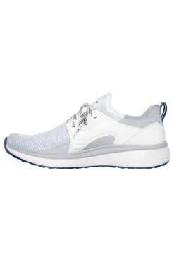 Sneakers bianche e grigie in mesh Skechers Lancer Dalton