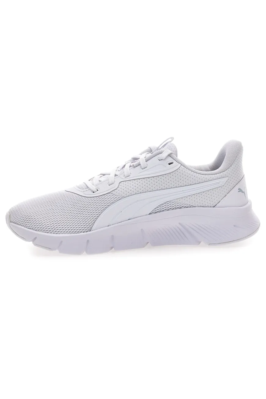 Sneakers bianche e grigio chiaro in mesh Puma FlexFocus Lite Modern Jr