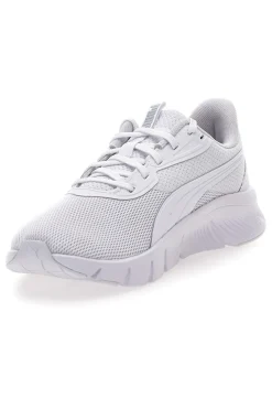 Sneakers bianche e grigio chiaro in mesh Puma FlexFocus Lite Modern Jr