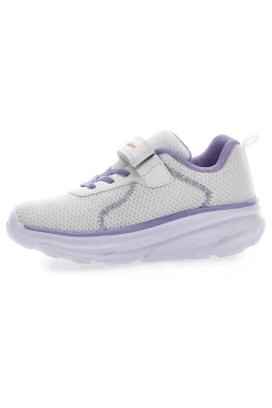 Sneakers bianche e lilla con strappo Champion HRO J GPS Low Cut