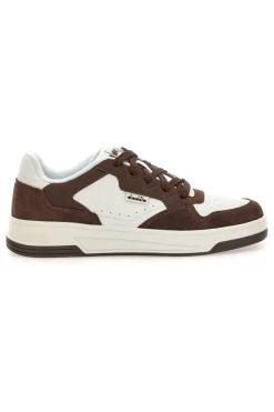 Sneakers bianche e marroni con inserti scamosciati Diadora Ginger S