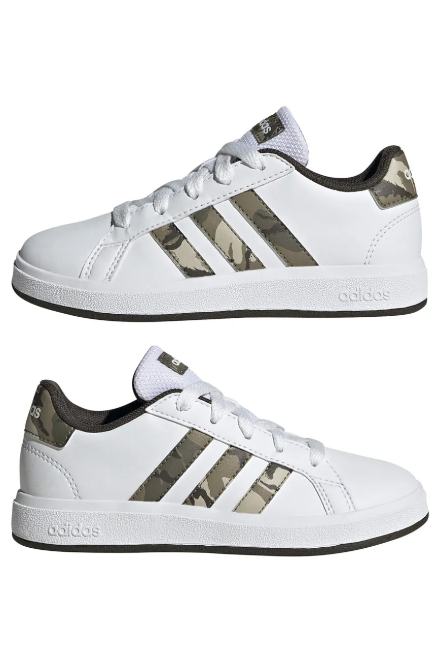 Sneakers Bianche e Mimetiche Adidas Grand Court 2.0 K