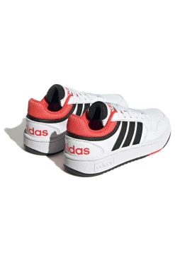 Sneakers bianche e nere basse Adidas Hoops 3.0 K