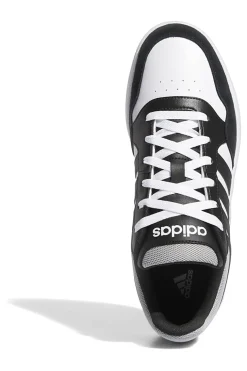 Sneakers bianche e nere con dettagli a contrasto Adidas Hoops 3.0