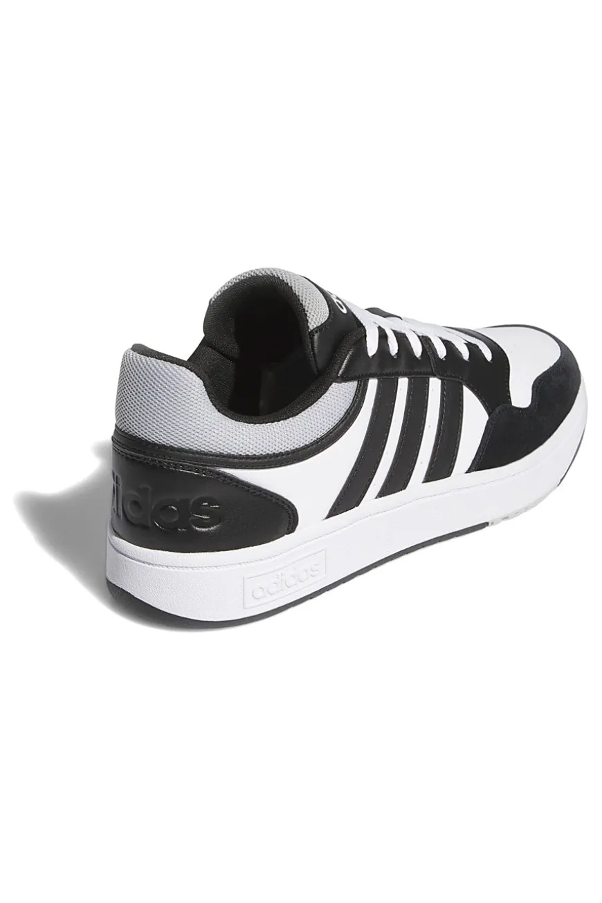 Sneakers bianche e nere con dettagli a contrasto Adidas Hoops 3.0