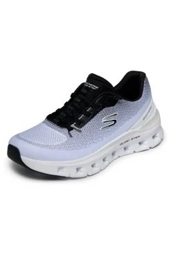 Sneakers bianche e nere con memory foam Skechers Glide-step pro soft mirage