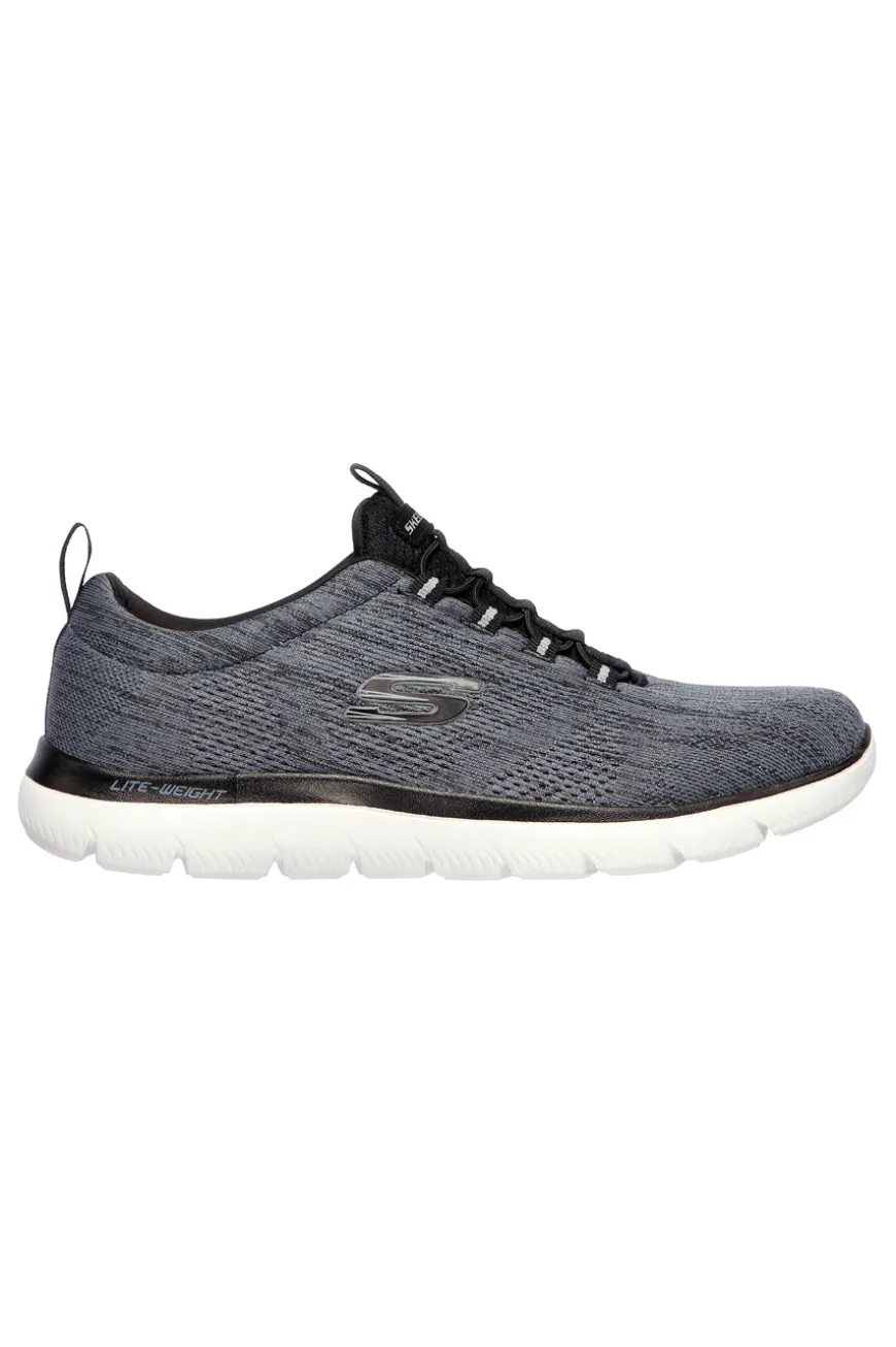 Sneakers Bianche e Nere con Memory Foam Skechers Summits - Louvin