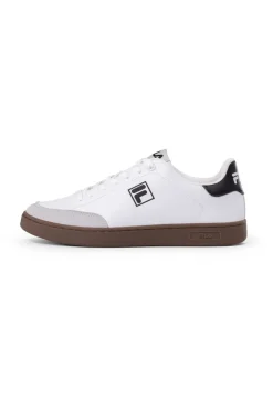 Sneakers bianche e nere con suola a contrasto FILA COURTBAY