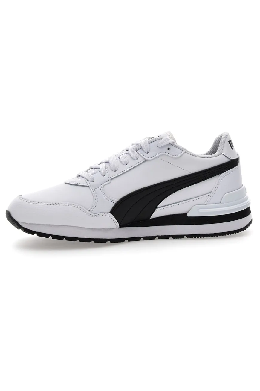 Sneakers bianche e nere in nylon ST Runner v4 jr