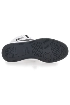 Sneakers Bianche e Nere Mid-Cut Puma Rebound V6 Mid Jr