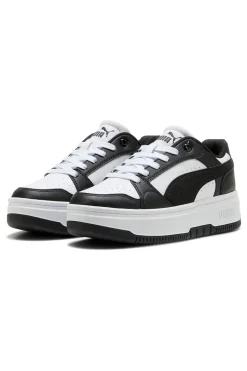 Sneakers bianche e nere platform Puma Rebound Femme Low