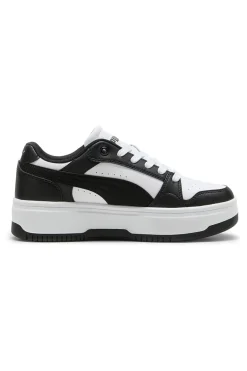 Sneakers bianche e nere platform Puma Rebound Femme Low