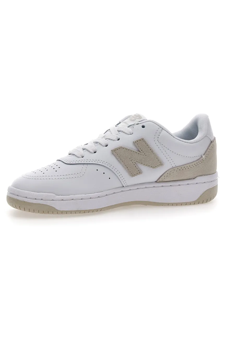 Sneakers bianche e oro con tomaia traforata NEW BALANCE BB80RTG