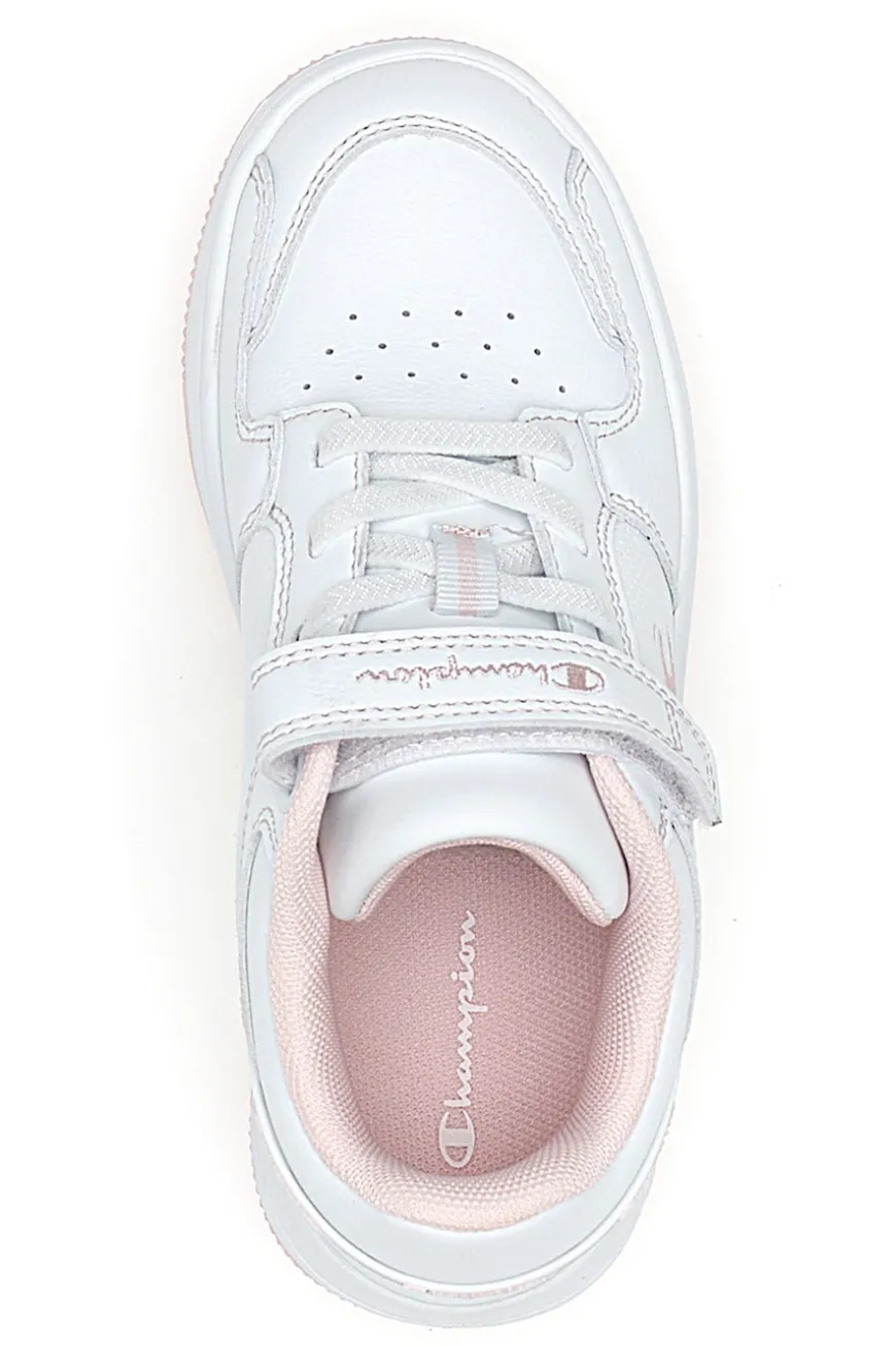 Sneakers Bianche e Rosa Champion RD18 2 Low G Ps