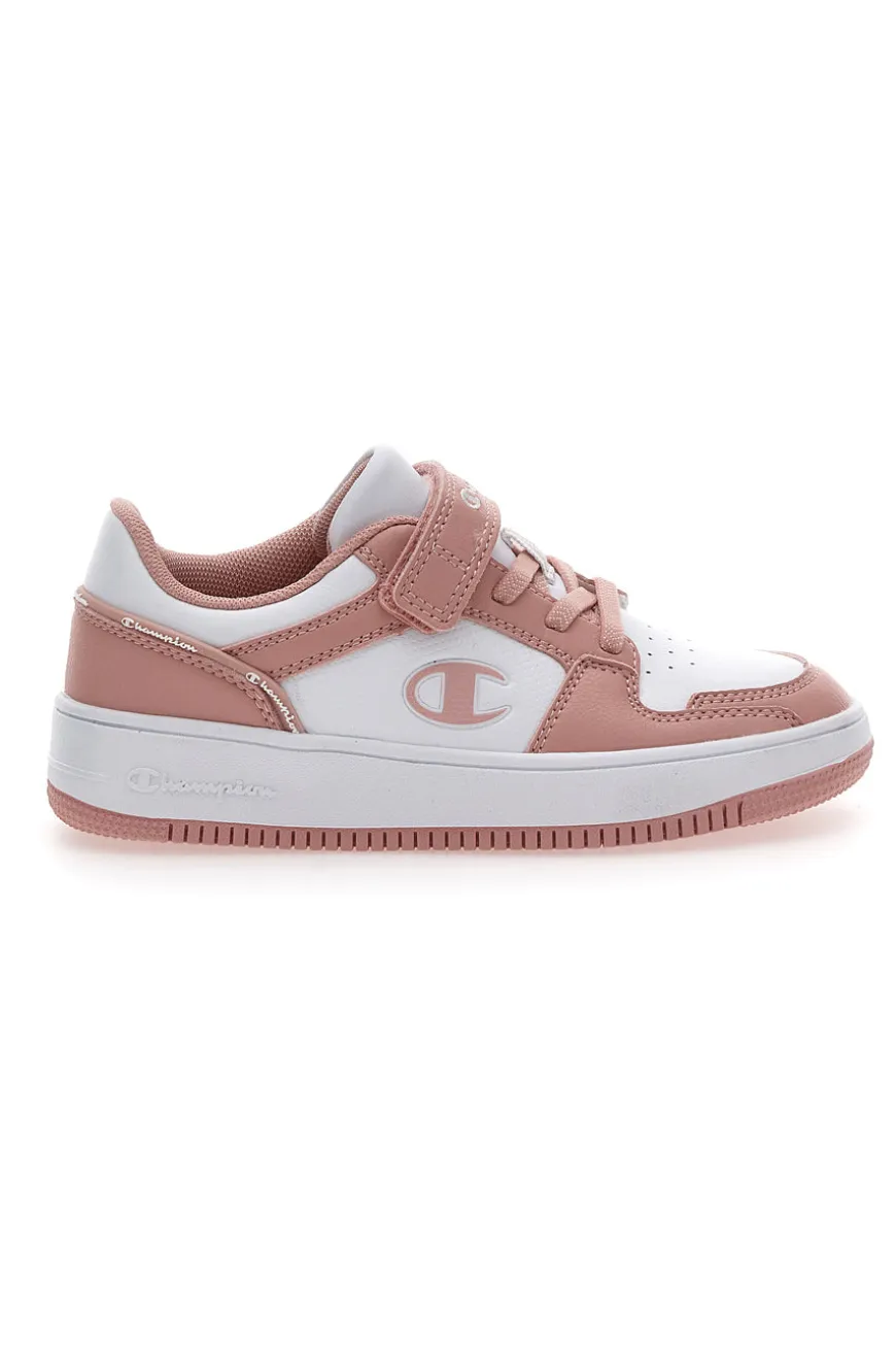 Sneakers Bianche e Rosa Champion Rebound 2 Low G Ps